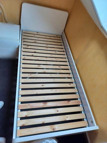 1 persoonsbed ikea aksvoll, Enlèvement, Utilisé, Sommier à lattes