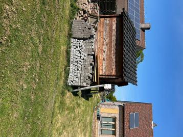 dakpannen gratis, Ophalen, 10 tot 15 m², Steen of Klei, Zwart