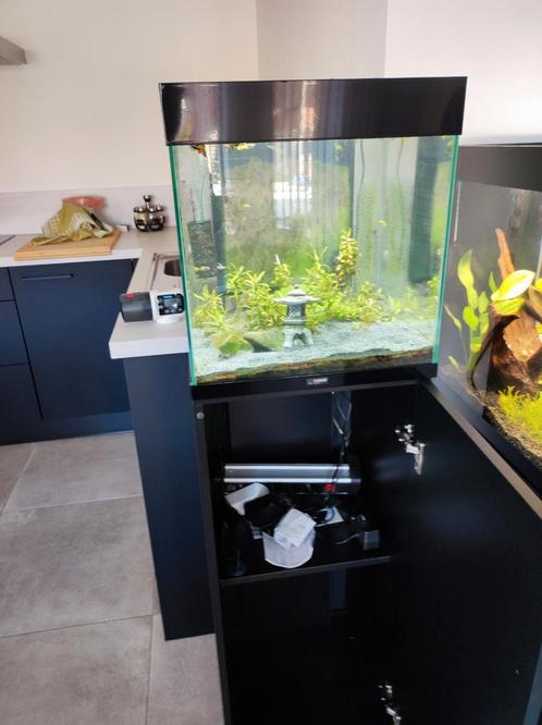 ciano emotions 40 zwart aquarium en kast, Dieren en Toebehoren, Vissen | Aquaria en Toebehoren, Zo goed als nieuw, Ophalen