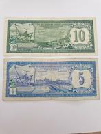 5 en 10 gulden Nederlandse Antillen set, Postzegels en Munten, Bankbiljetten | Nederland, Setje, Ophalen of Verzenden, 10 gulden