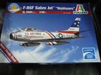 F-86 F SABRE JET SKYBLAZERS 1/48 ITALERI, Plus grand que 1:72, Envoi, Italeri, Avion