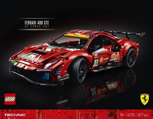 Lego 42125 Ferrari 488 GTE, Kinderen en Baby's, Speelgoed | Educatief en Creatief, Zo goed als nieuw, Bouwen, Ophalen of Verzenden