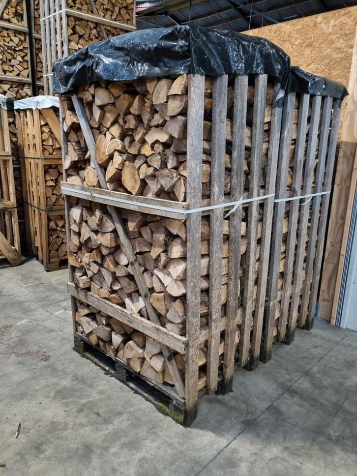 Ovengedroogd brandhout eik/essen mix 1,8m3, Tuin en Terras, Brandhout, Ophalen of Verzenden