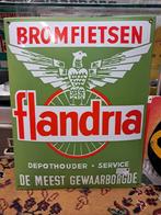 Emaille reclamebord flandria repro, Enlèvement ou Envoi, Panneau publicitaire