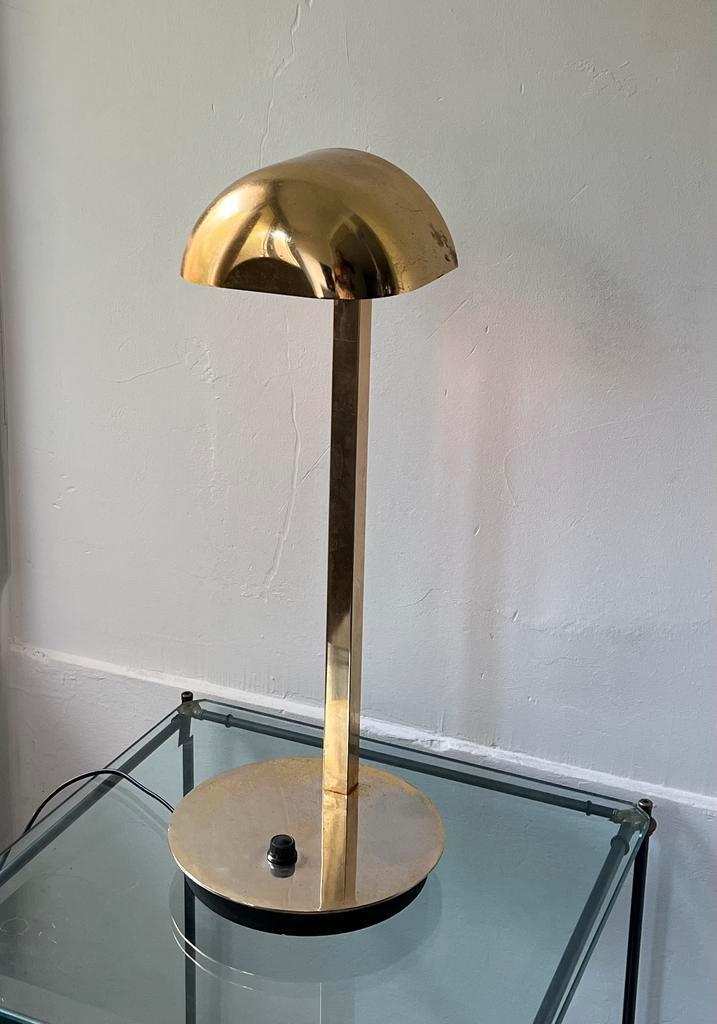 Messing bureaulamp van Hillbrand Leuchten, Huis en Inrichting, Lampen | Tafellampen, Gebruikt, 50 tot 75 cm, Metaal, Ophalen of Verzenden