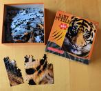 Puzzel Tijger ( Fluweelachtige opdruk - prachtexemplaar ), Ophalen of Verzenden, 500 t/m 1500 stukjes, Zo goed als nieuw, Legpuzzel