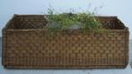 Antieke rieten mand reiskoffer, koetsmand, XXL bloemenmand, Antiek en Kunst, Verzenden