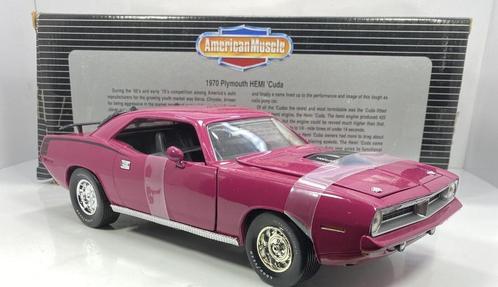 PLYMOUTH V8 Hemi 'Cuda 1970 Dodge Chrysler 1/18 ERTL Neuve, Hobby en Vrije tijd, Modelauto's | 1:18, Nieuw, Auto, ERTL, Ophalen of Verzenden