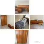 bed+ matras +nachtkastje+ bureau +kast+ opzetstuk bureau, Huis en Inrichting, Slaapkamer | Complete slaapkamers, Ophalen, Gebruikt