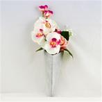 Kunstbloemstuk orchideetak roos gypsoville, Ophalen, Nieuw, Binnen