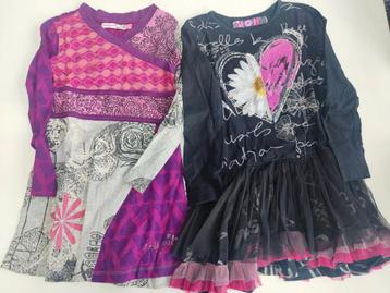 2 jurkjes van Desigual (maat 5/6 jaar) beschikbaar voor biedingen