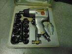 Slagmoersleutel 1/2 , in koffer met doppen en verlengstuk ., Auto diversen, Autogereedschap, Ophalen, Zo goed als nieuw