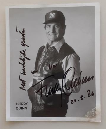 Getekende foto van Freddy Quinn beschikbaar voor biedingen