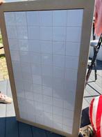 Houten eettafel en betegeld blad, Gebruikt, 100 tot 150 cm, Vijf personen of meer, Rechthoekig