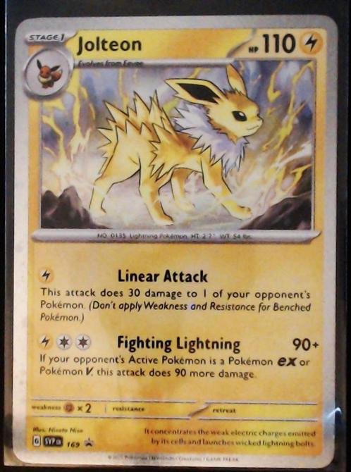 #64 - Jolteon - -Black Star Promo SVP 169, Hobby en Vrije tijd, Verzamelkaartspellen | Pokémon, Nieuw, Losse kaart, Ophalen of Verzenden