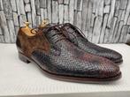 Floris van Bommel bruin serpentschoenen voor heren Maat 42,5, Kleding | Heren, Schoenen, Bruin, Verzenden, Floris van Bommel, Zo goed als nieuw