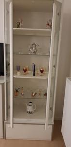 Vitrinekast, Huis en Inrichting, Ophalen, Teakhout, 50 tot 100 cm, Zo goed als nieuw