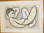 Curved body markers with charcoal 49 x 34 cm, Ophalen