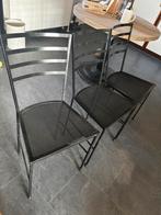 3 kledingstoeltjes metaal, Tuin en Terras, Ophalen, Zo goed als nieuw, Metaal