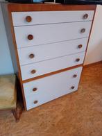 Toboggans d'armoire vintage, 25 à 50 cm, 5 tiroirs ou plus, Vintage, Enlèvement