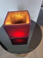 Schitterende vierkante lamp in paarse was, Overige materialen, Gebruikt, Ophalen of Verzenden, Minder dan 50 cm