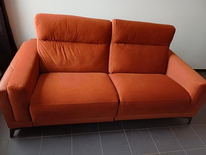 Canapé 2 places, Maison & Meubles, Canapés | Salons, Comme neuf, Banc droit, Deux personnes, 200 à 250 cm, 75 à 100 cm, Cuir, Enlèvement