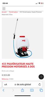 Pulvérisateur solo 433, Répression des mauvaises herbes, Utilisé