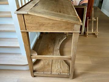 Antieke grenen lessenaar  beschikbaar voor biedingen