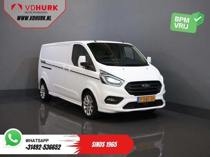 Ford Transit Custom 2.0 TDCI 170 pk Aut. L2 Sport BPM VRIJ!, Auto's, Bestelwagens en Lichte vracht, Bedrijf, ABS, Airconditioning