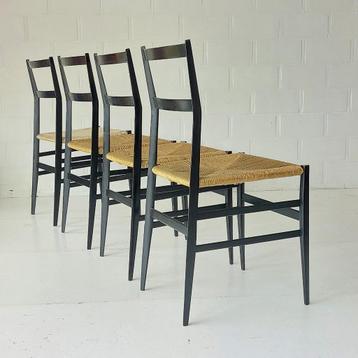 set gio ponti superleggera model 699/2 cassina 1950-60s