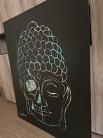 Boeddha-Schedel Druk op Dibond plaat 80x100cm Skull-Buddha, Huis en Inrichting, Ophalen, Zo goed als nieuw
