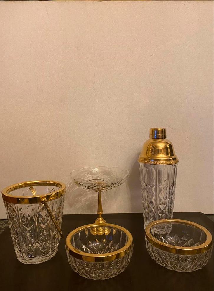 Val Saint Lambert set, Antiek en Kunst, Antiek | Glaswerk en Kristal, Ophalen of Verzenden