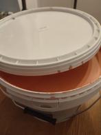Verf Peach Mathys 10L, Doe-het-zelf en Bouw, Verf, Beits en Lak, Ophalen, 5 tot 10 liter, Nieuw, Oranje