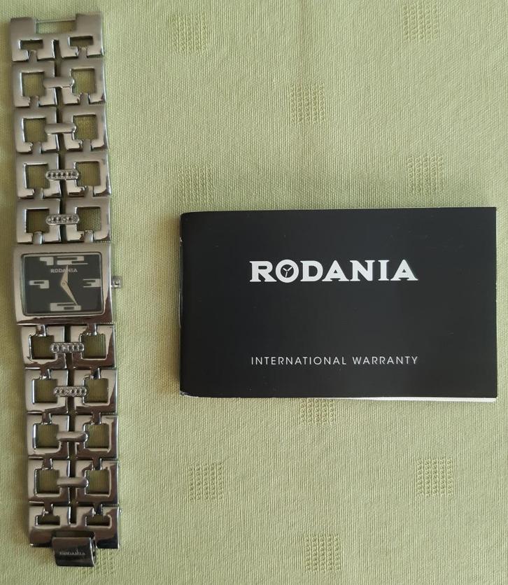 Horloge/uurwerk dame Rodania, roestvrij staal, met schakels, Handtassen en Accessoires, Horloges | Dames, Gebruikt, Polshorloge