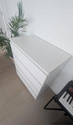 MALM IKEA wit dressoir met 4 laden, Huis en Inrichting, Kasten | Ladekasten, Ophalen, Gebruikt