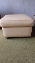 lederen poef, Ophalen, Gebruikt, 50 tot 75 cm, Vierkant