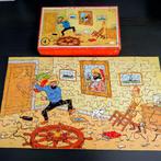 1952 Kuifjesbon puzzel "Het geheim van de Eenhoorn" met doos, Ophalen of Verzenden, Kuifje, Gebruikt, Boek of Spel