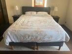 Boxpring Bed 160x200 zonder matras, 2 beschikbaar, Enlèvement, Comme neuf, 200 cm