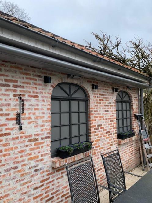 te koop zonneluifel, Tuin en Terras, Zonneschermen, Zo goed als nieuw, Knikarmscherm, 150 tot 300 cm, 450 cm of meer, Elektrisch