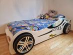 Cadre Lit enfant voiture blanc avec tiroir, Sommier à lattes, Enlèvement, 180 cm ou plus, 85 à 100 cm