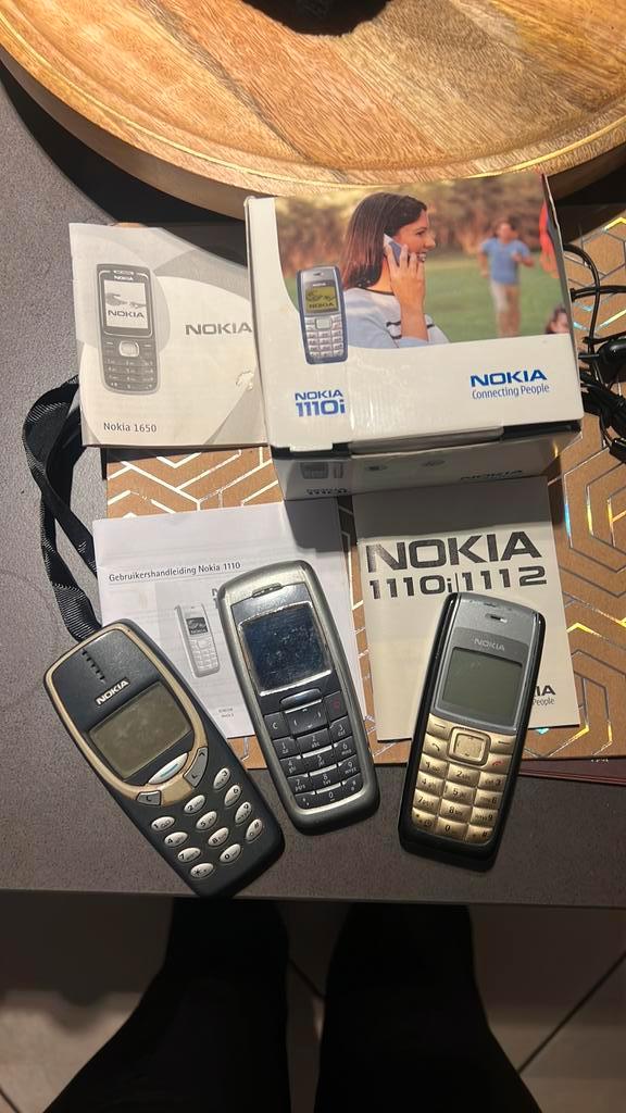 Nokia 3 stuks, Telecommunicatie, Mobiele telefoons | Nokia, Blauw, Ophalen of Verzenden