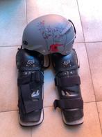 Scheen en kniebescherming met helm moto of mtb, Fietsen en Brommers, Ophalen, S