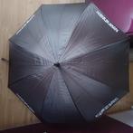 Très grand parapluie publicitaire noir, Zo goed als nieuw, Zwart, Ophalen