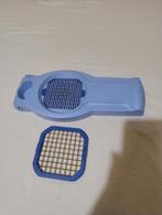 Tupperware 4-delige blauwe frietsnijder voor op een kom, Huis en Inrichting, Keuken | Tupperware, Ophalen of Verzenden, Nieuw
