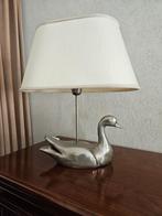 Mooie vintage tafellamp eend, Ophalen of Verzenden, Metaal, Zo goed als nieuw, 50 tot 75 cm