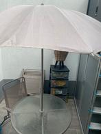 Tuin zit tafel en 4 stoelen grijs, Ophalen, Gebruikt, 4 zitplaatsen