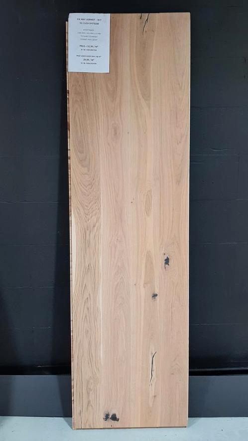 SUPERPROMO I eiken parket 14mm I vernist invisible, Doe-het-zelf en Bouw, Vloerdelen en Plavuizen, Nieuw, Parket, Hout, 150 cm of meer