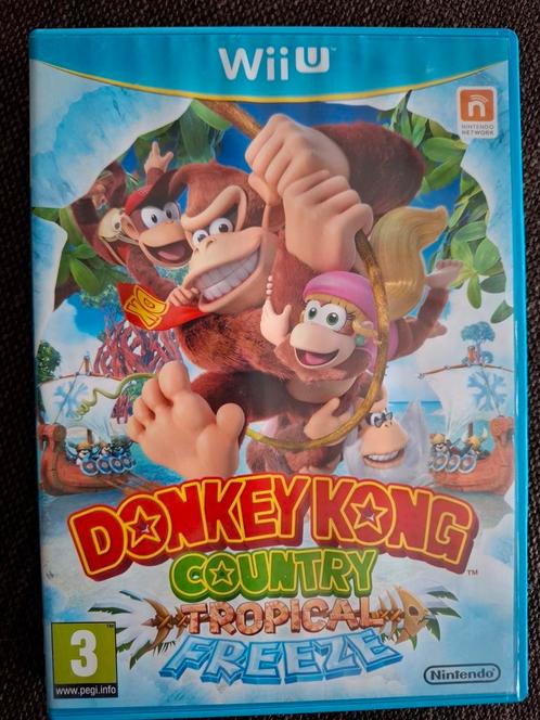WiiU Donkey kong country tropical freeze (compleet), Games en Spelcomputers, Games | Nintendo Wii U, Zo goed als nieuw, Ophalen of Verzenden
