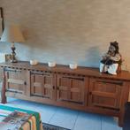 DRESSOIR MASSIEF EIK, Huis en Inrichting, Ophalen, Gebruikt, Eikenhout, Met deur(en)