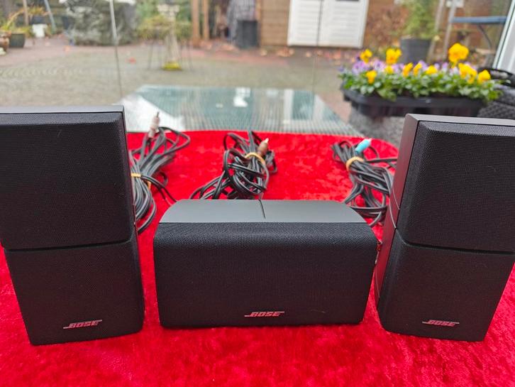 Bose Dual Cube luidsprekers 3x met kabels, Audio, Tv en Foto, Home Cinema-sets, Ophalen of Verzenden